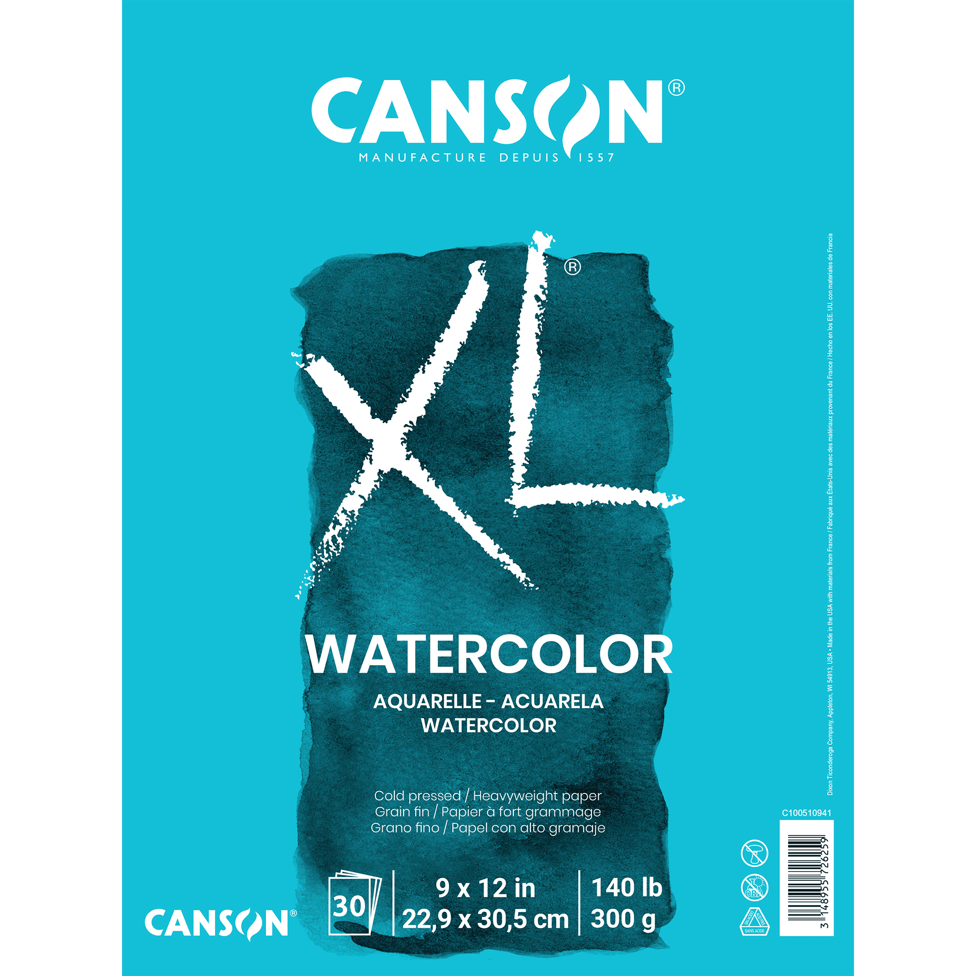 Canson XL Recycled Bristol Paper Pad 9 X12 -25 Sheets, 1 count