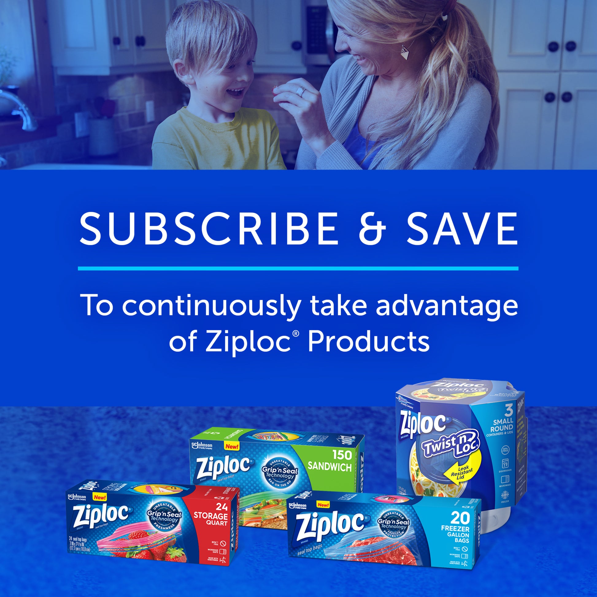 Ziploc Brand, Food Storage Containers with Lids, Twist n Loc