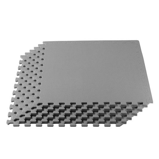 1/2 Inch SUPER EXTRA Thick EVA Foam Mat with Interlocking Tiles 24 Square Feet Gray