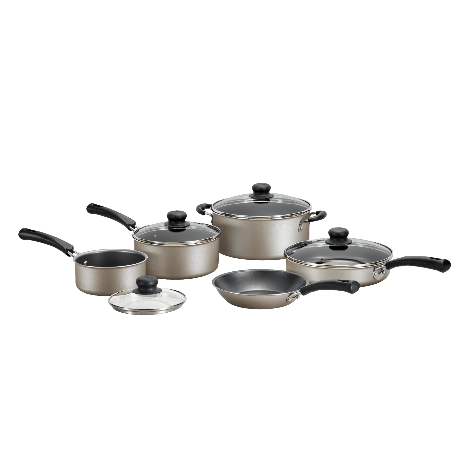 Tramontina 9-Piece Non-stick Cookware Set, Red