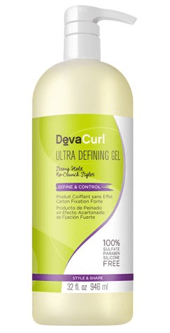 ($46 Value) Devacurl Ultra Defining Hair Gel Strong Hold No-Crunch Curl Styler, 32 Oz