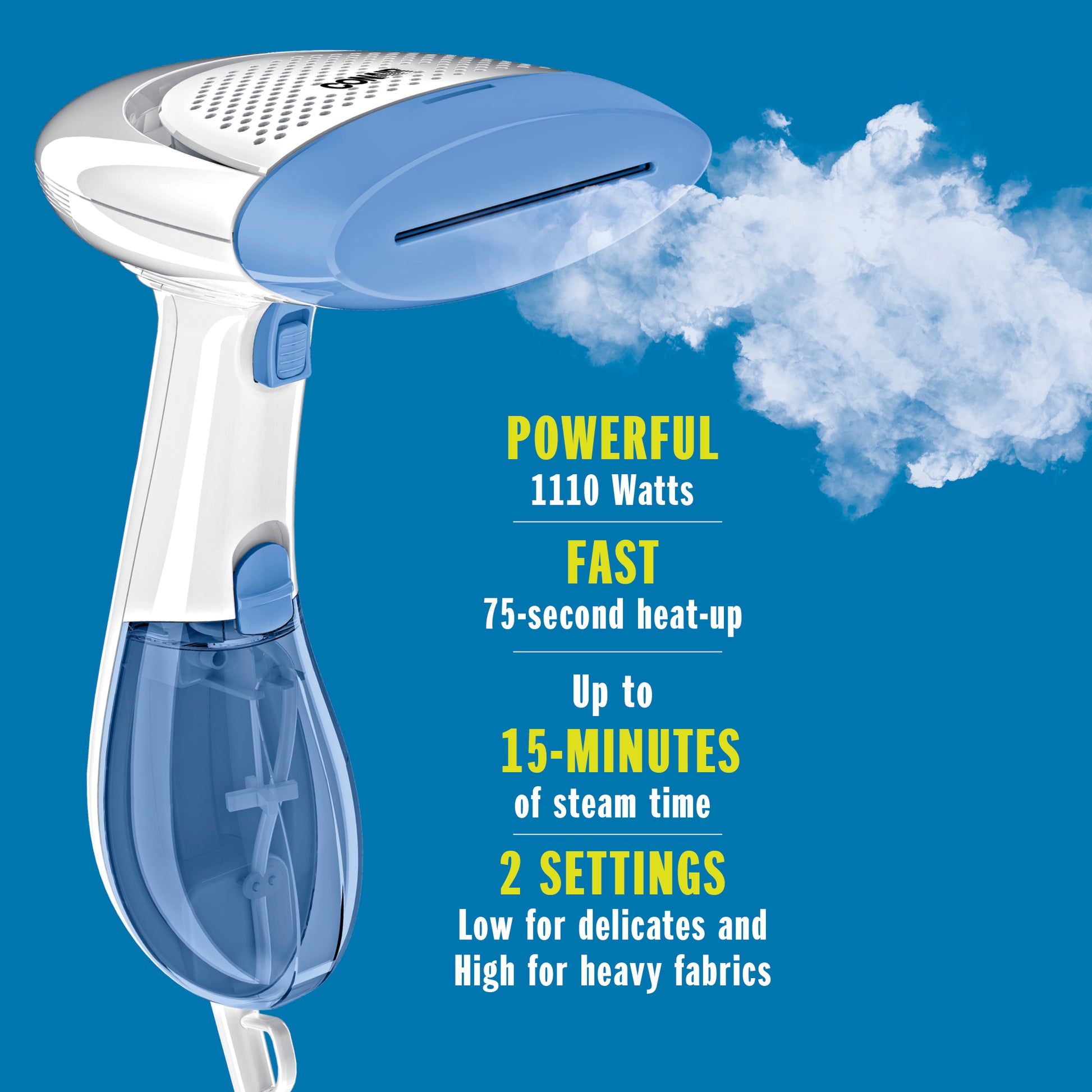 Conair - Portable Garment Steamer - White