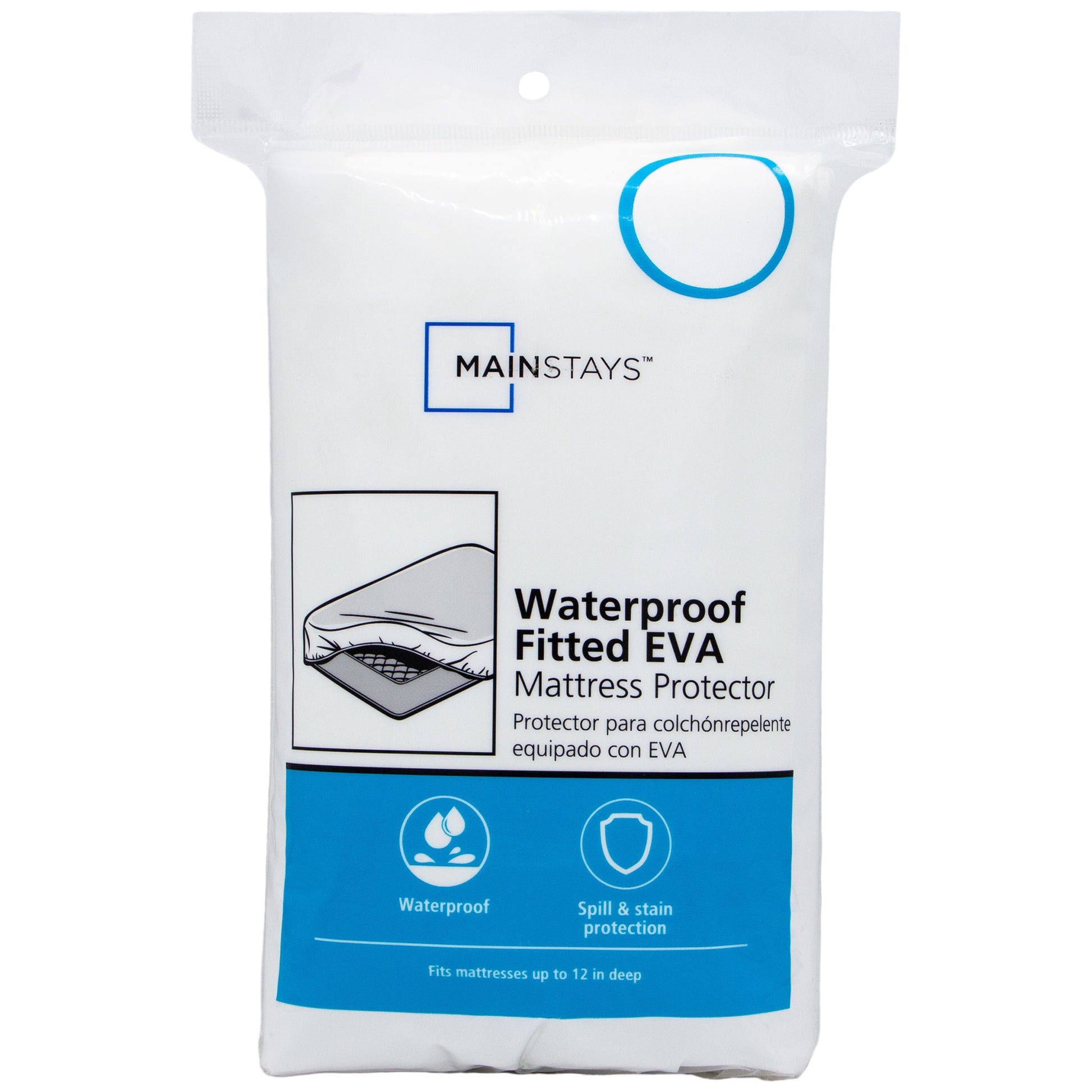Mainstays ProChill Waterproof Cooling Fitted Mattress Protector