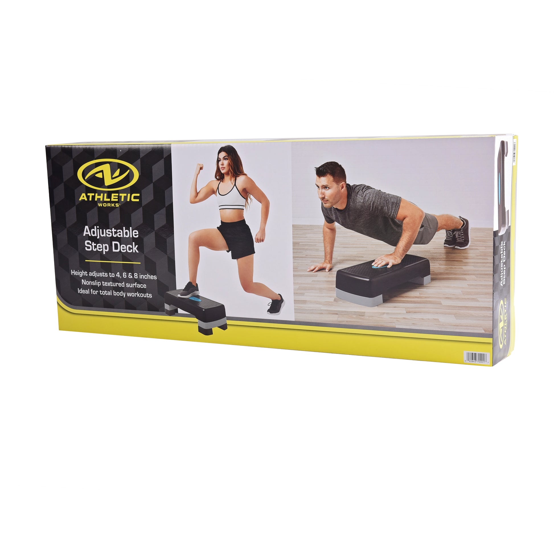 Stamina 3-Level Aerobic Step Deck stepper adjust 4-6-8 workout