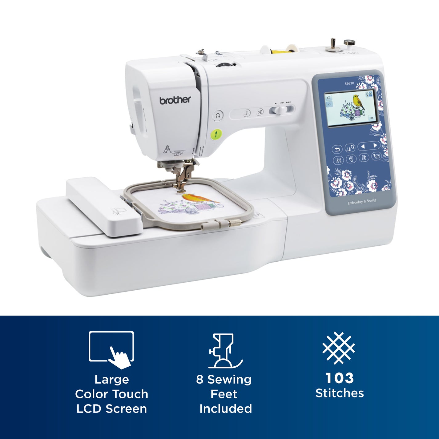 Brother SE630 Sewing and Embroidery Machine with Sew Smart LCD – 1mart